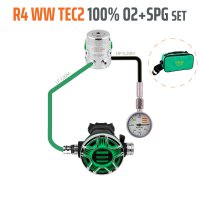 Regultor R4 WW TEC2 100% O2 M26x2, stage set s manometrem