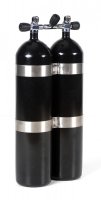 Kompletní dvojče 2x12 L (230 bar), černé - konkávní dno