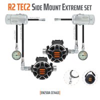 Regulátor R2 TEC2 Sidemount EXTREME sada (s oboustranným II. stupněm)