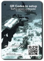 QR kódy pro nastavení GoPro kamery pod vodou