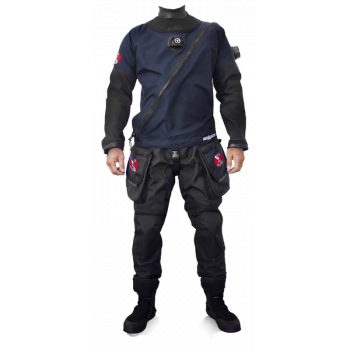 Trilaminátový suchý oblek Solo Expedition NAVY modrá Test Team
