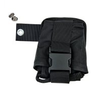 Měkká kapsa na závaží pravá Comfort měkká, na backplate - s vnitřní kapsou  (max. 4kg) se šroubem a matkou černá